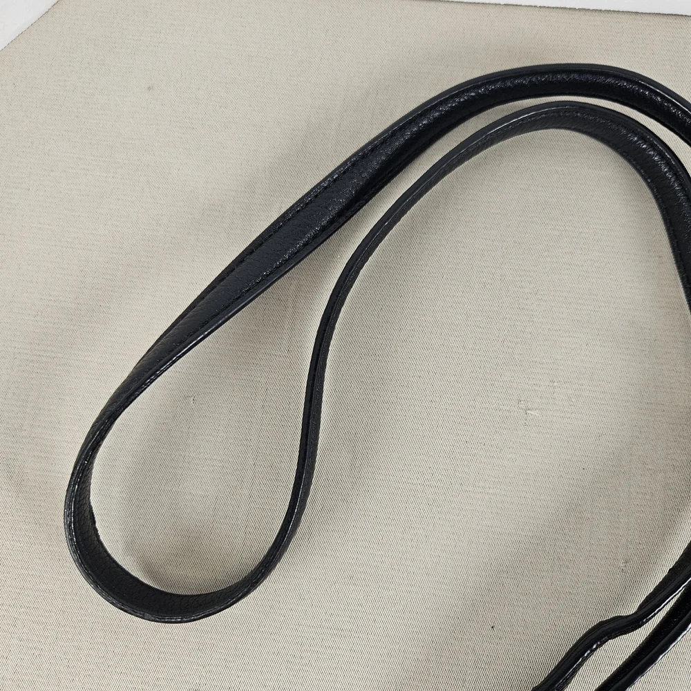 Karl Lagerfeld Black Pebbled Leather Crossbody Bag - Picture 15 of 16